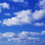 White Clouds in Blue Sky